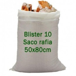 SACO RAFIA 50X80 BLANCO...
