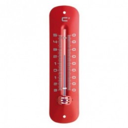 TERMOMETRO METAL ROJO...