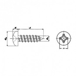 TORNILLO DIN-7981 PHILIPS...