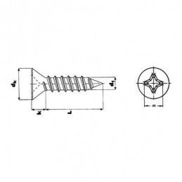 TORNILLO DIN-7982 PH. INOX....