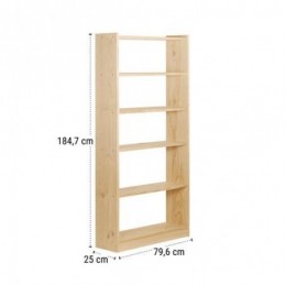 LIBRERIA GALA 6 BALDAS 80CM...
